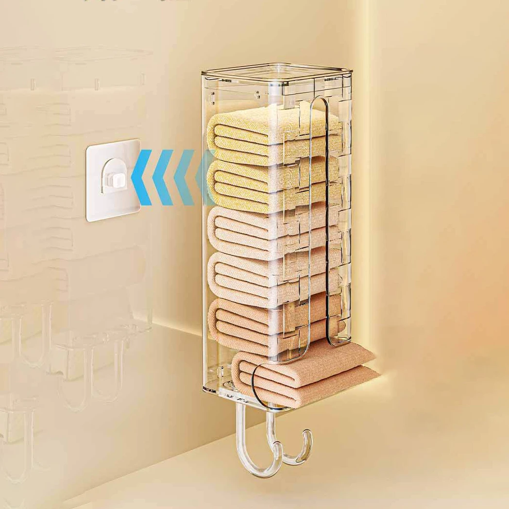 1pc pull-out lidded underwear and sock organizer, wall-mounted trash bag, bra, etc. organizer
