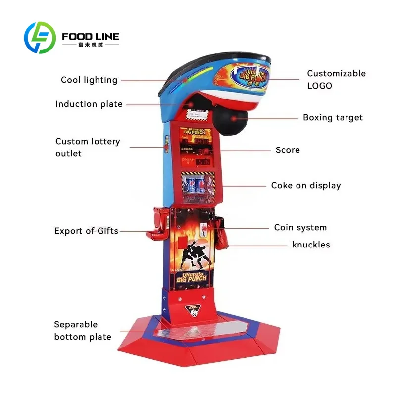 Customized Wholesale Electronic Boxing Machine Coin Operated Boxing Arcade Game Machine Boxing Game Machine