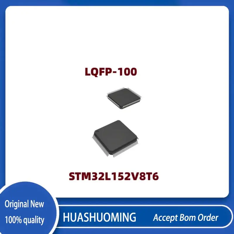 New  1Pcs/Lot  STM32L152V8T6 32L152V8T6  LQFP100