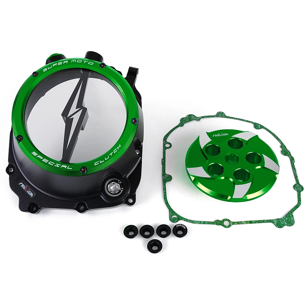 For Kawasaki Z1000 Z 1000 2010 2011 2012 2013 2014 2015 Motorcycle Clear Clutch Cover Case Protector Engine Guard