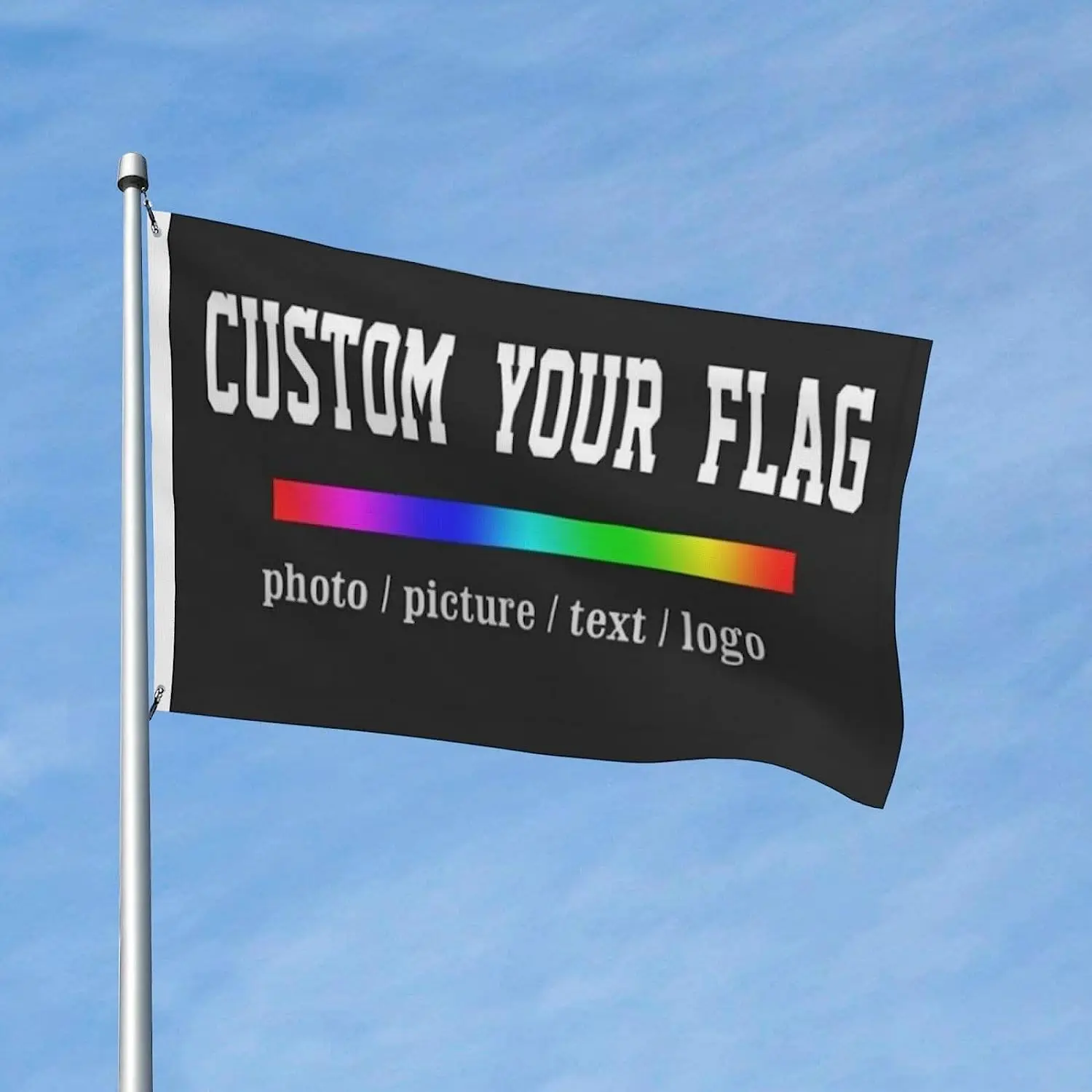 Custom Double Sided Flag 3x5 FT Personalized Outdoor Banners Design Print Your Own Photo/Logo/Text Customized Indoor Outdoor