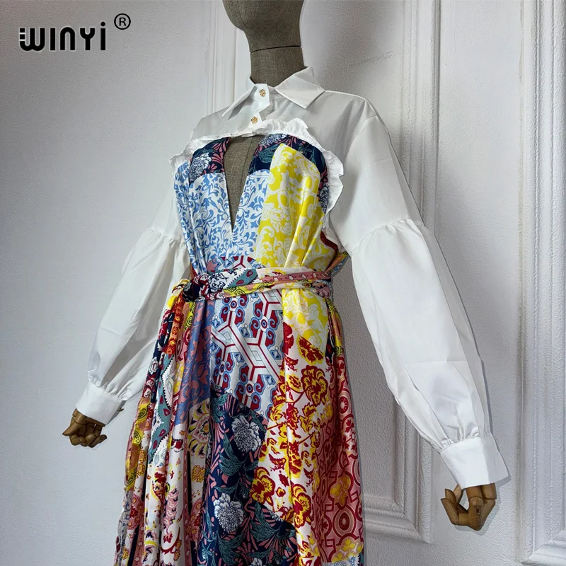 WINYI Africa cardigan For Women long Sleeve muslim women clothing Muslim Lady Popular Ramadan Kimono party dresses evening dress
