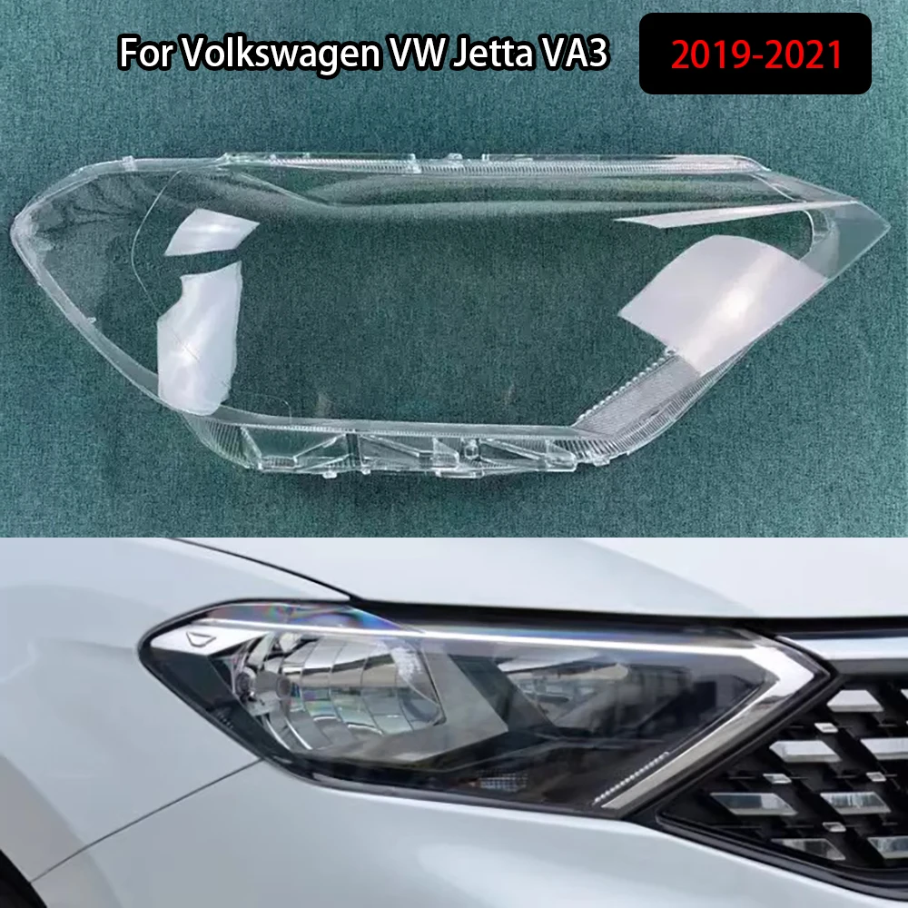 

For Volkswagen VW Jetta VA3 2019-2021 Headlamp Cover Transparent Headlight Shell Lens Plexiglass Replace Original Lampshade