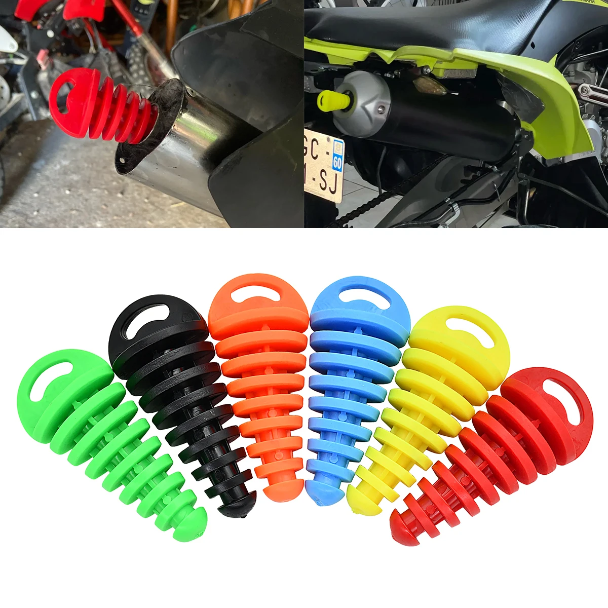 

Motorcycle ATV Exhaust Pipe Plug Tailpipe PVC Air Bleeder Plug Wash Plug Pipe Protector For Yamaha Honda Kawasaki Suzuki KTM etc