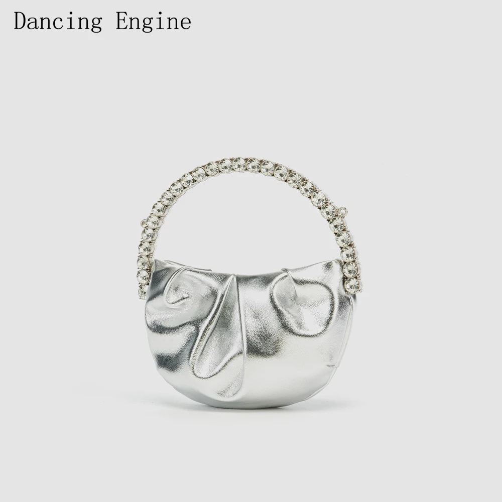 

Shiny Crystal Purses and Handbag Luxury Designer Rhinestones Clutch Purse Bag for women handle bag leather Shoulder Bag Purse