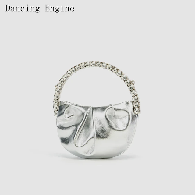 Błyszczące kryształowe torebki i torebki luksusowy projektant dżetów kopertówka torebka dla kobiet torba z uchwytem skórzana torba na ramię torebka