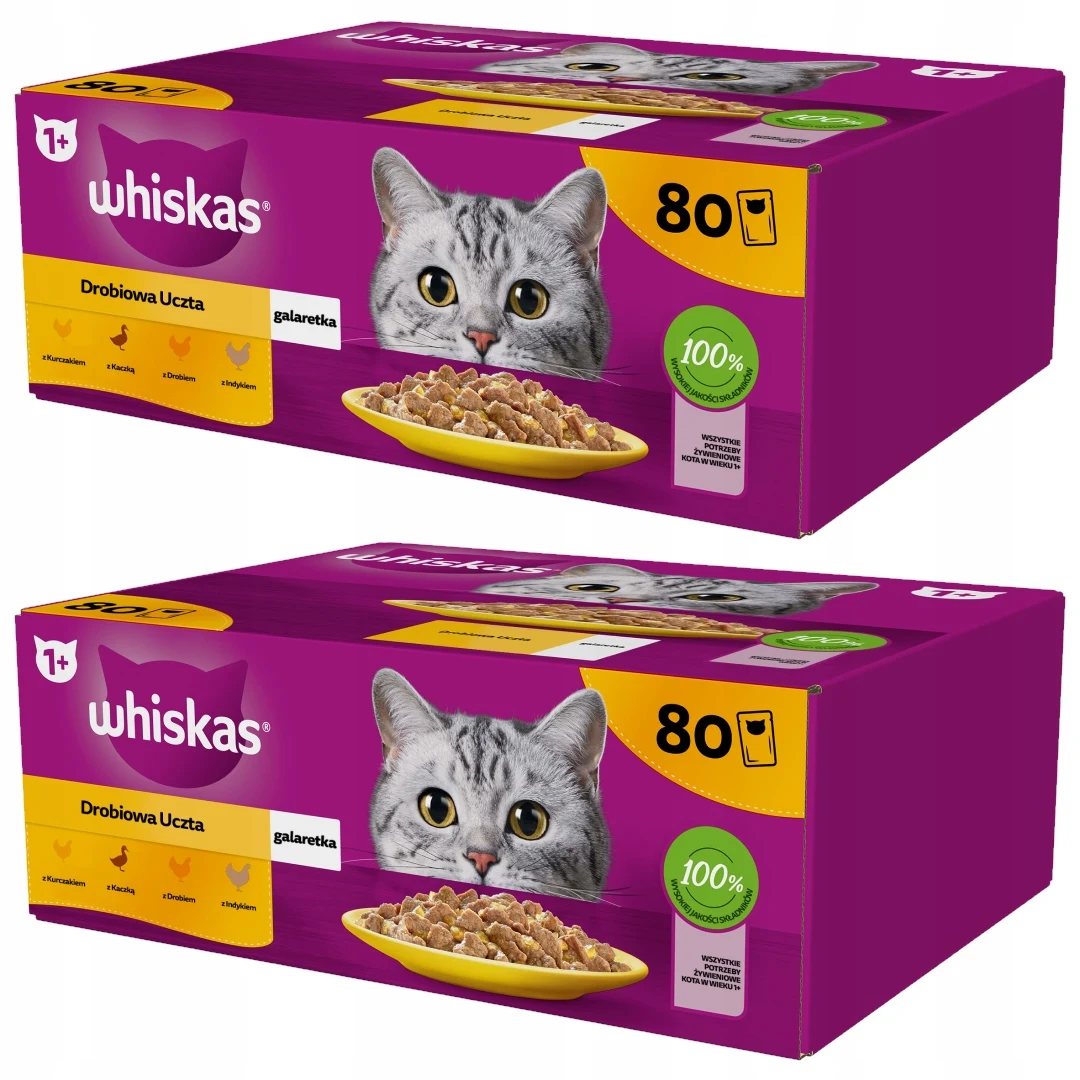 Whiskas Beutel Katzenfutter Geflügelgeschmack 160X85G