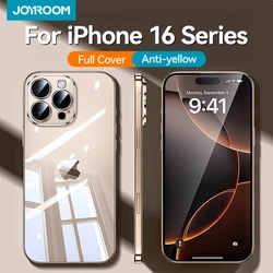 Joyroom Transparent PC Case For iPhone 16 Pro Max Case Crystal PC Anti-Yellow Lens Protection Cover For iPhone 16 Pro Max Case