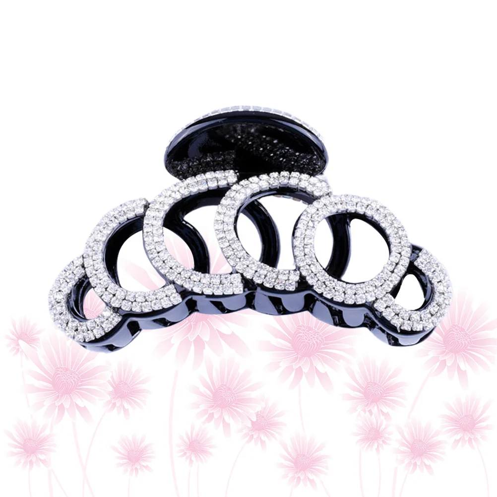 

Заколки для волос принцессы, сильная фиксация, нескользящий дизайн зубов, устойчивый к ультрафиолетовому излучению, элегантный коготь для волос для женщин, черный цвет