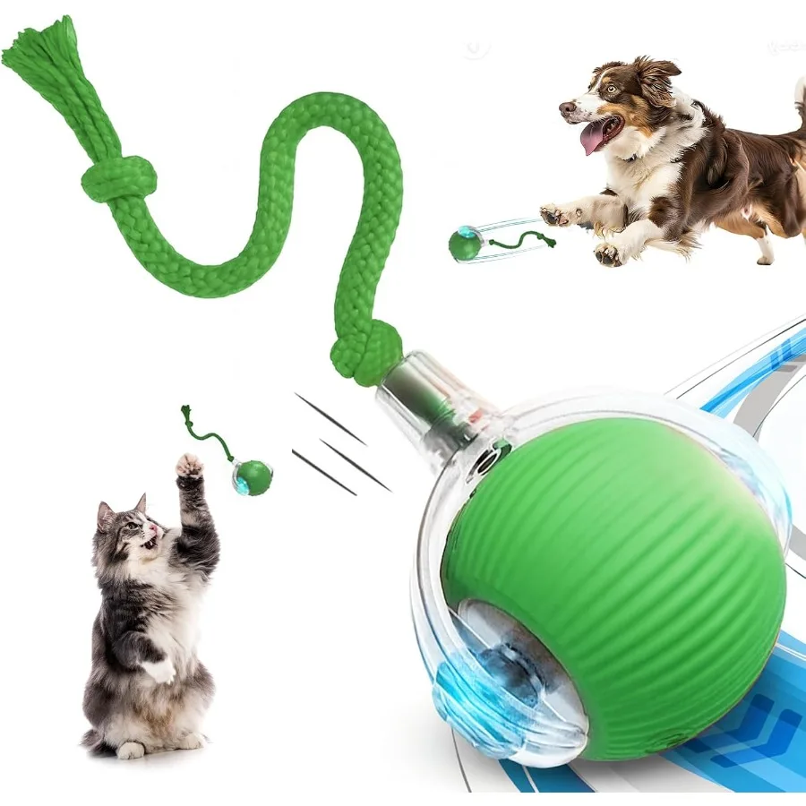 

Speedy Tail 2.0 Игрушка для кошек 360° ° Автоматический катящийся мяч, умная интерактивная игрушка для кошек, умный прыгающий мяч для собак