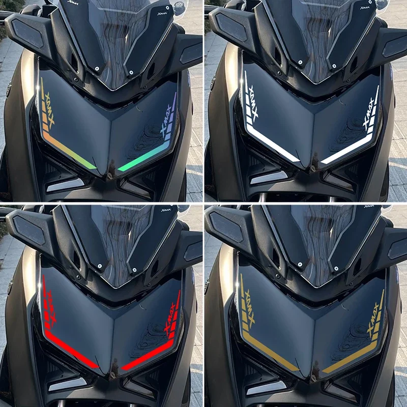 2pcs Motorcycle Stickers for Forehead Waterproof Special Lamp Eyebrow Sticker Refit Vinyl Decals for YAMAHA XMAX X-MAX 300 2023
