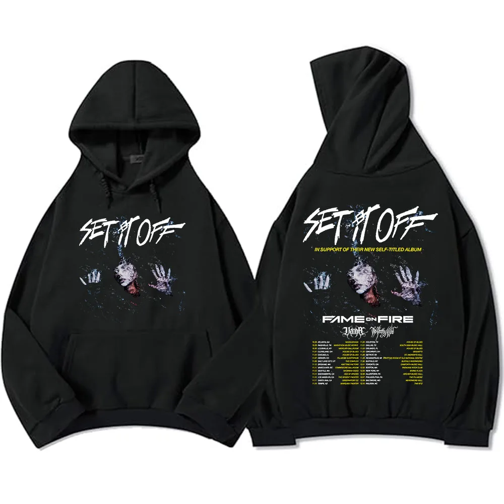 

Set It Off: The Self Titled Tour Hoodies Fashion Rock Band Grunge Sweatshirt Unisex Streetwear Hip Hop Men Sudaderas Print Tops
