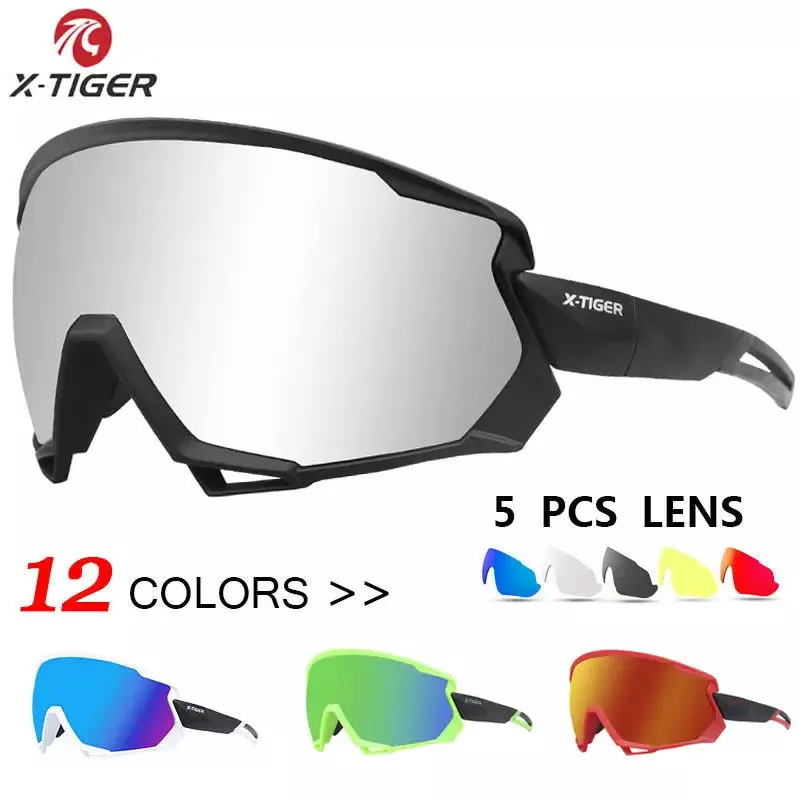 X-TIGER Cycling Sunglasses Mtb Polarized Sports Cycling Glasses Goggles Bicycle Mountain Bike Glasses Men Women Cycling Eyewear