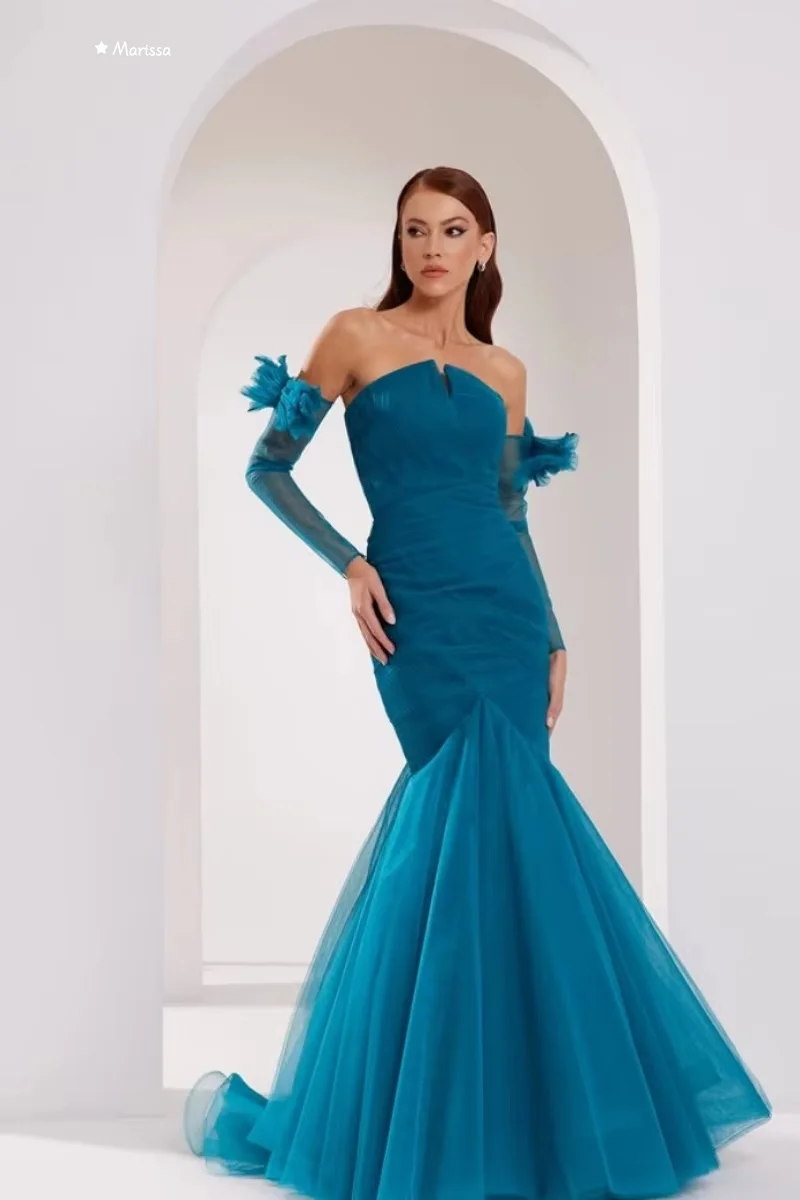 

Marissa Off-shoulder Luxurious Evening Dresses 2025 Lace Tulle Party Dresses Luxury Women's Elegant Party Dress Custom Made Prom