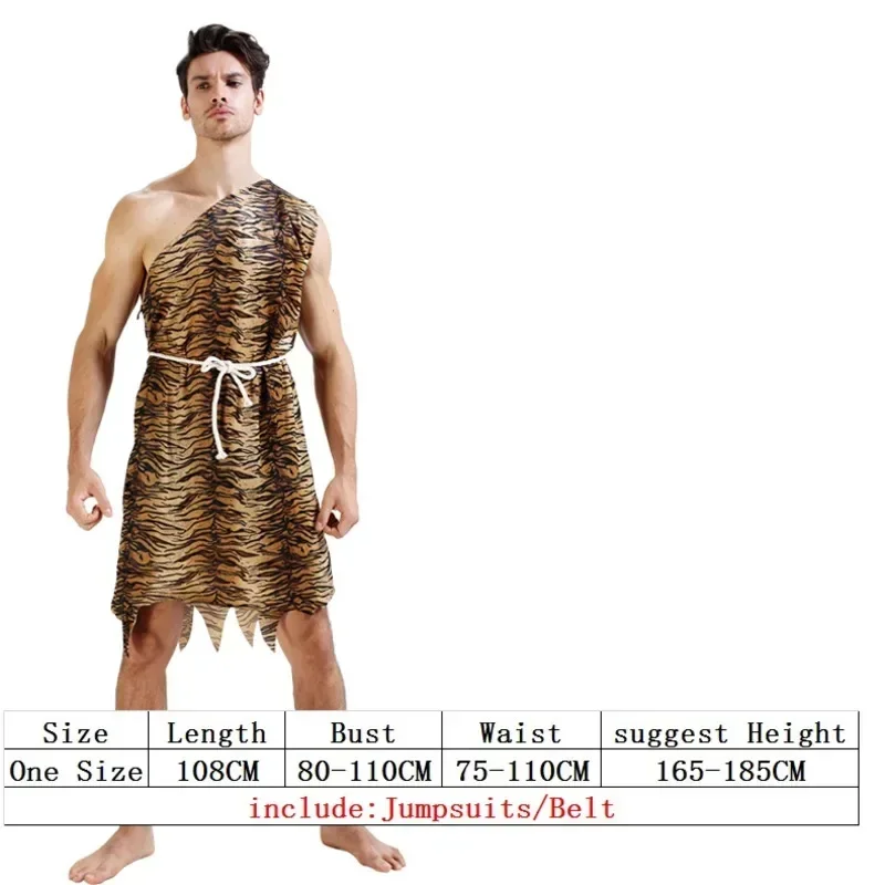 leopard savage caveman croods flintstones primitive sexy indian clothing costume carnival halloween costumes for men adult fancy