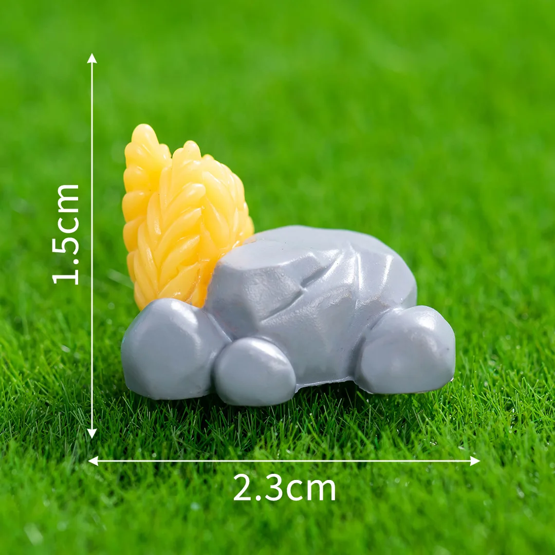 

18 pcs Resin Fake Miniature Stone Statue Diorama Supplies Micro Landscape Sand Table Zen Garden Accessories Decorative Rocks
