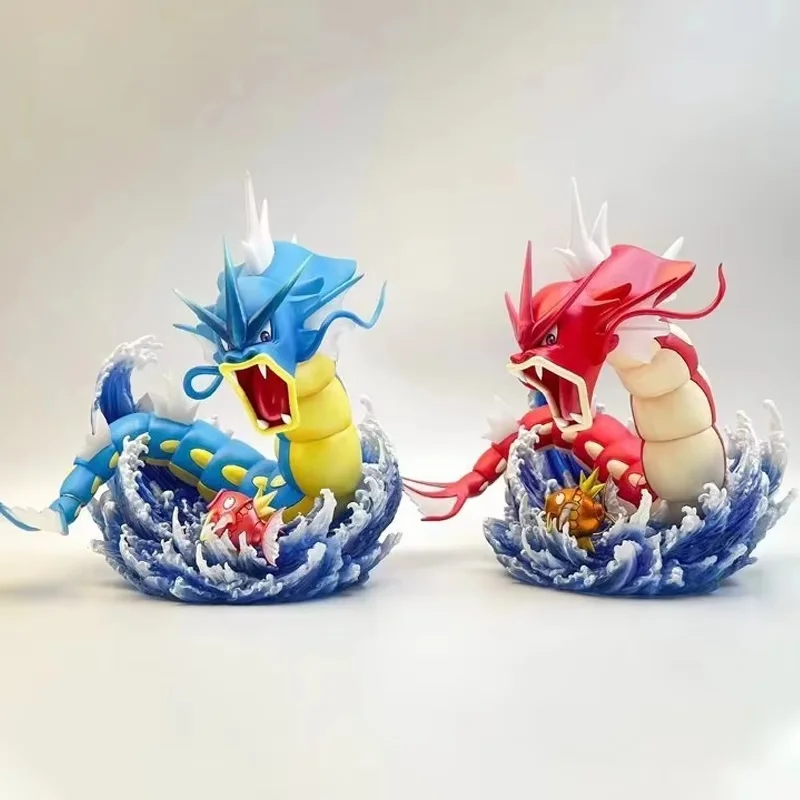 18cm Hot Anime Gyarados Figures Gyarados Magikarp  Action Figures PVC Digimon Model Collection Statue Boys Toy Christmas Gifts