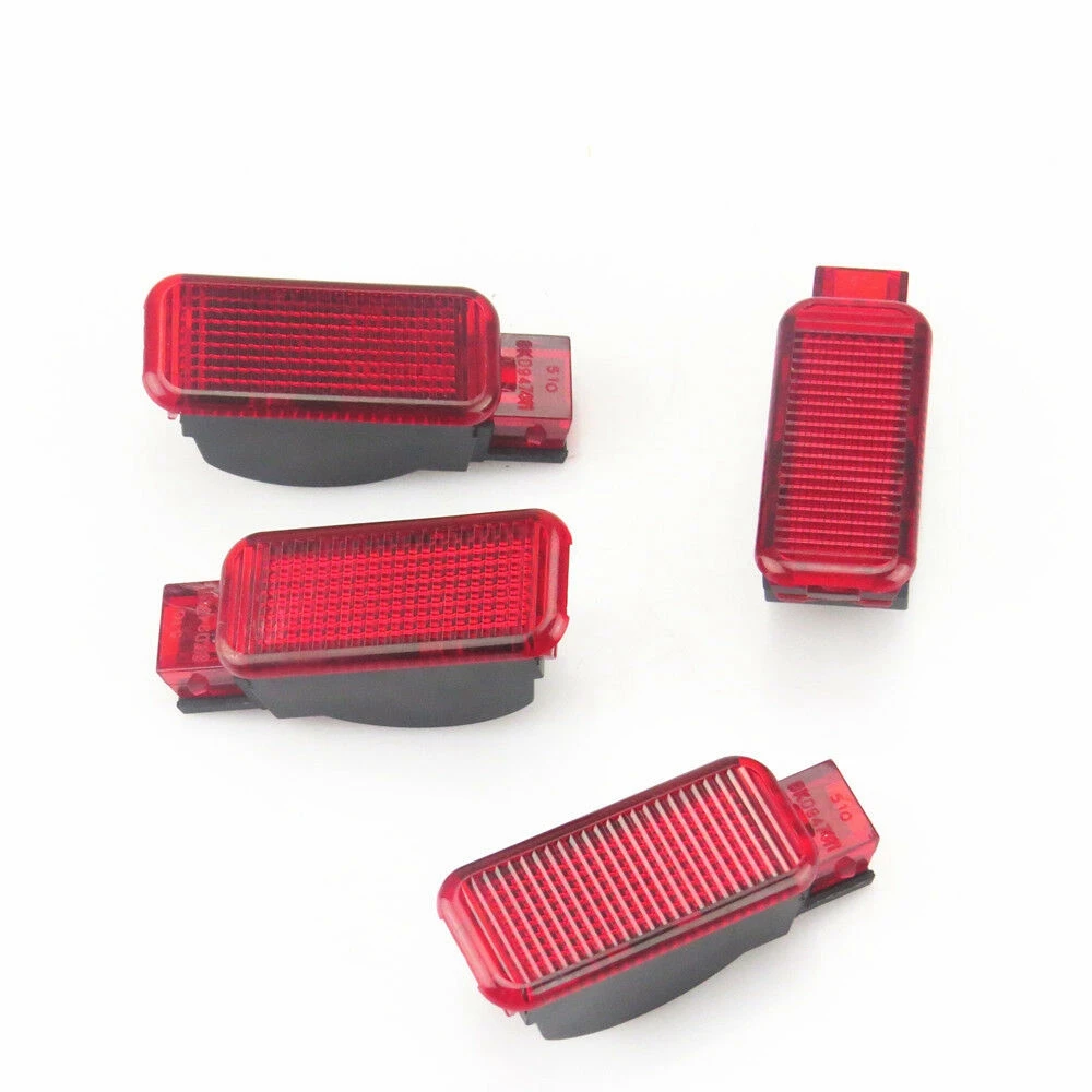 #930V Car Door Warning Light Door Door Panel Light for Audi-A7 A8 Q3 Q5 Q7 Tt A3 S3 A6 S6 A4 S4 Rs3 Rs4 A7 Rs7 8Kd947411 (Red)
