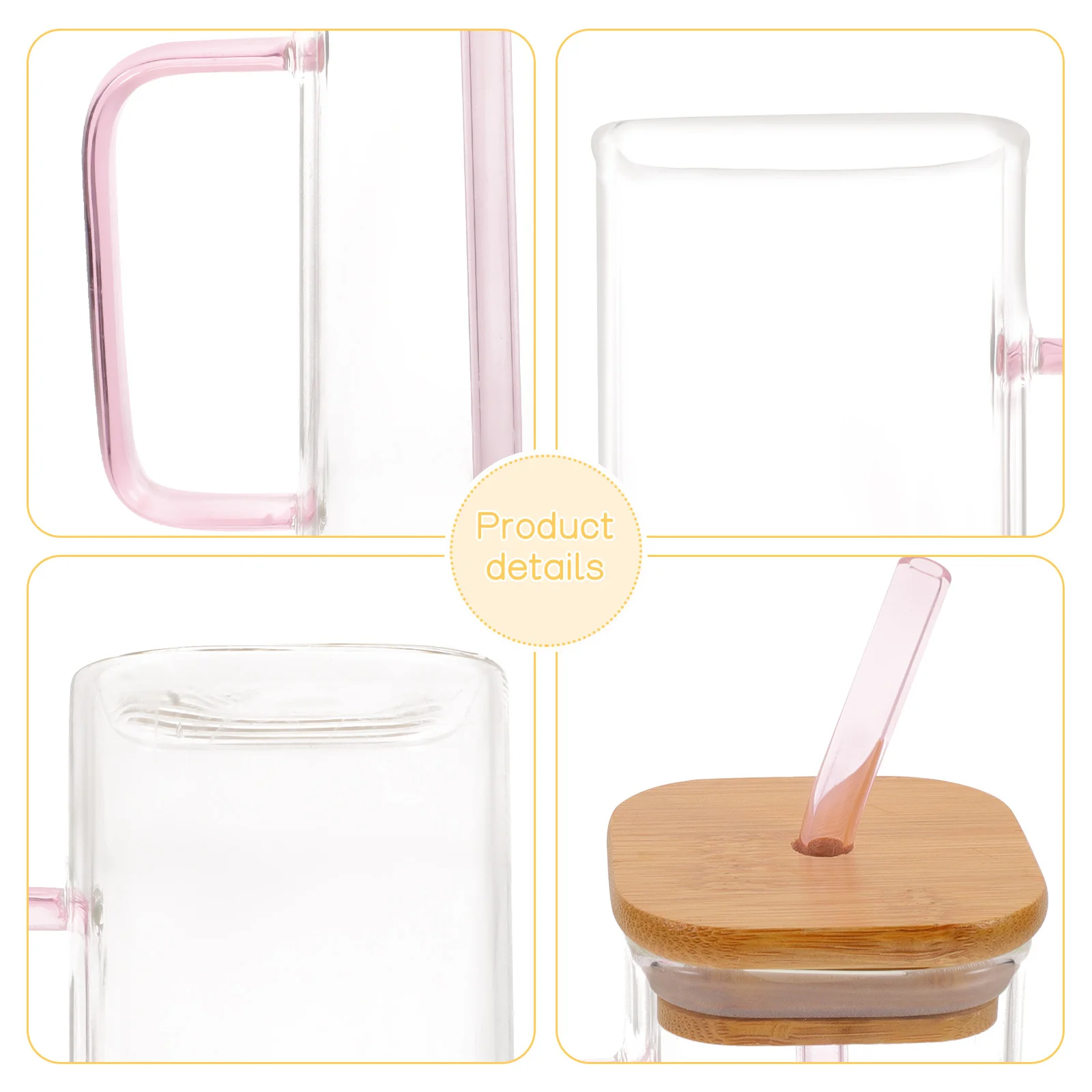 

Transparent Large Capacity Water Bottle Portable Straw Cup Leak Proof for Outdoor Travel Water Bottle Travel Supplies