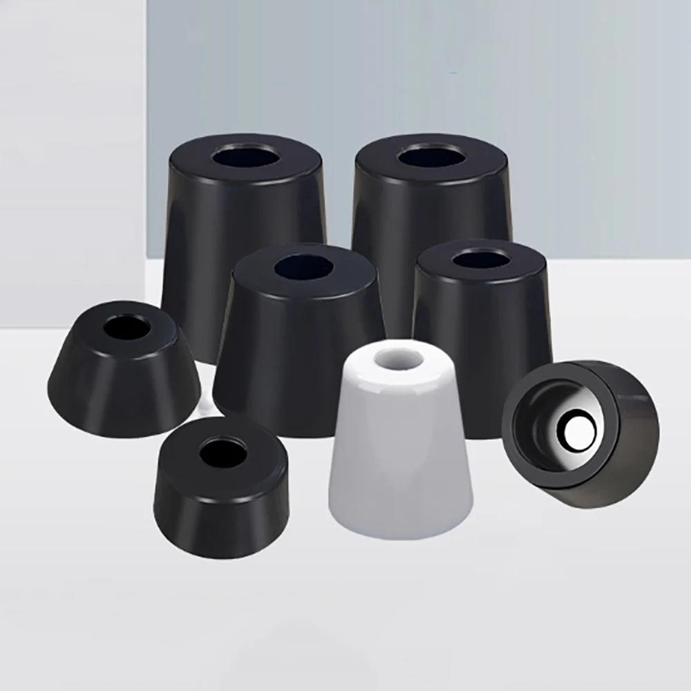 Black Rubber Foot Pad 11mm-50mm Shock-Absorbing Anti Slip Furniture Foot Pad Table and Chair Leg Protection Furniture Hardware