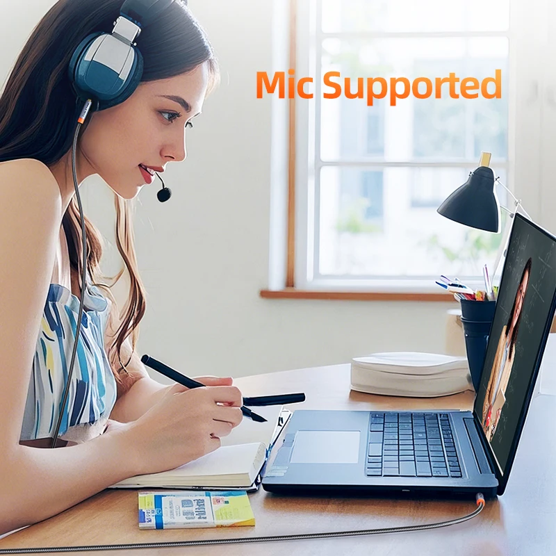 CABLETIME 3.5 مللي متر كابل مساعد 4-القطب TRRS 4-موصل مساعد كابل مساعد للهاتف سماعة ميكروفون سيارة الموسيقى HIFI وظيفة الصوت