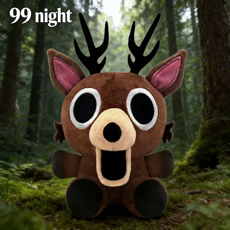 

NewBaby 99 ночей в лесу Плюшевая кубическая олень Плюшевая забавная игра Рождественский подарок Аниме Периферийные мягкие куклы 2026 Новая милая кукла-олень
