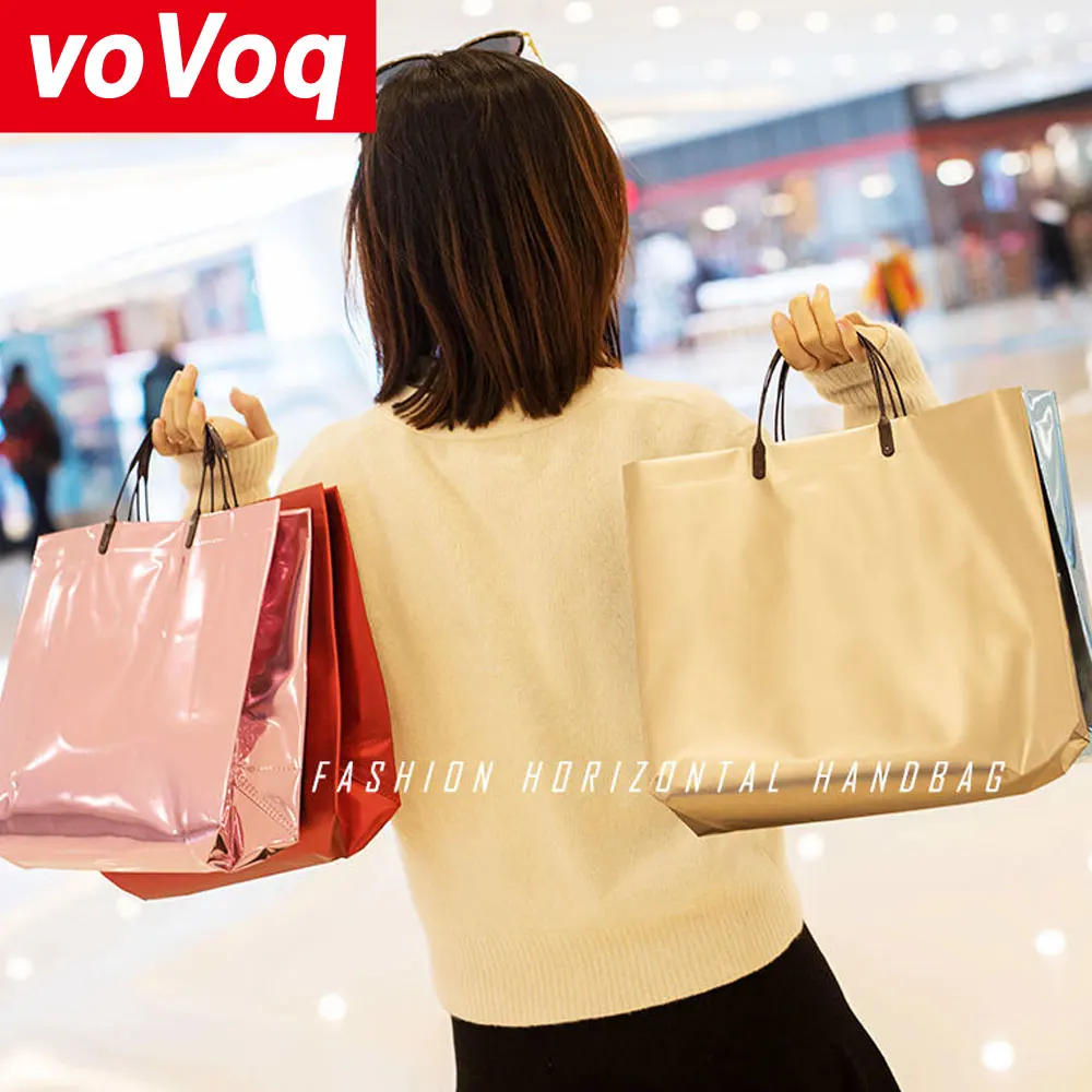 

Various Colors Large Tote Bags Go Out Supermarket Shopping Gift Gift Bag Clothing Store Can Be Customized Logo Shopping Bag