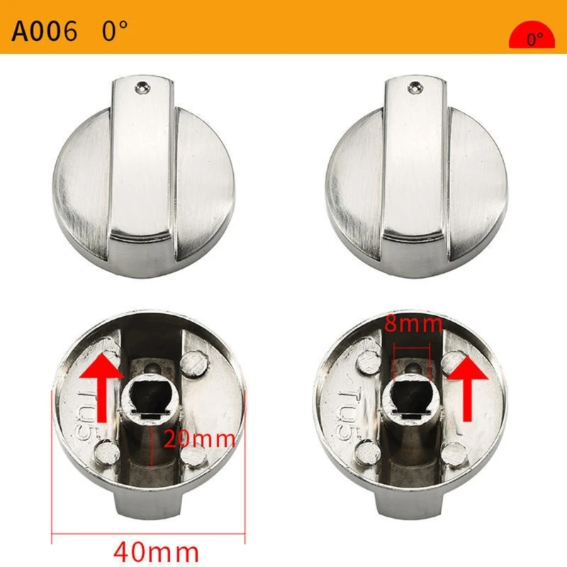 4Pcs Gas Stove Cooker Control Knob Adaptors Oven Rotary Switches Burners Control Knob Replacement Universal Control Knob