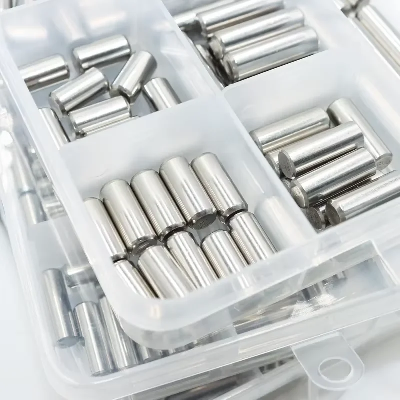 

194 шт., набор дюбельных штифтов из нержавеющей стали M1.5-M8, цилиндрические установочные штифты для фиксации вала, прецизионная сборка, твердый металлический стержень