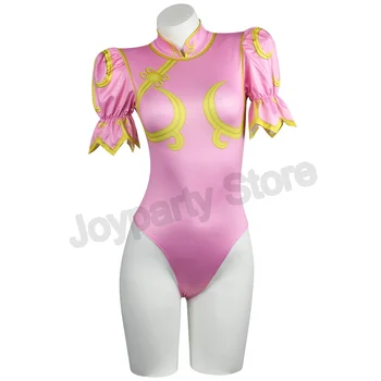 春麗角色扮演服裝遊戲角色街頭霸王藍色旗袍腰帶成龍功夫套裝角色扮演旗袍萬聖節套裝 8 最佳銷售 街頭霸王角色扮演 - №7