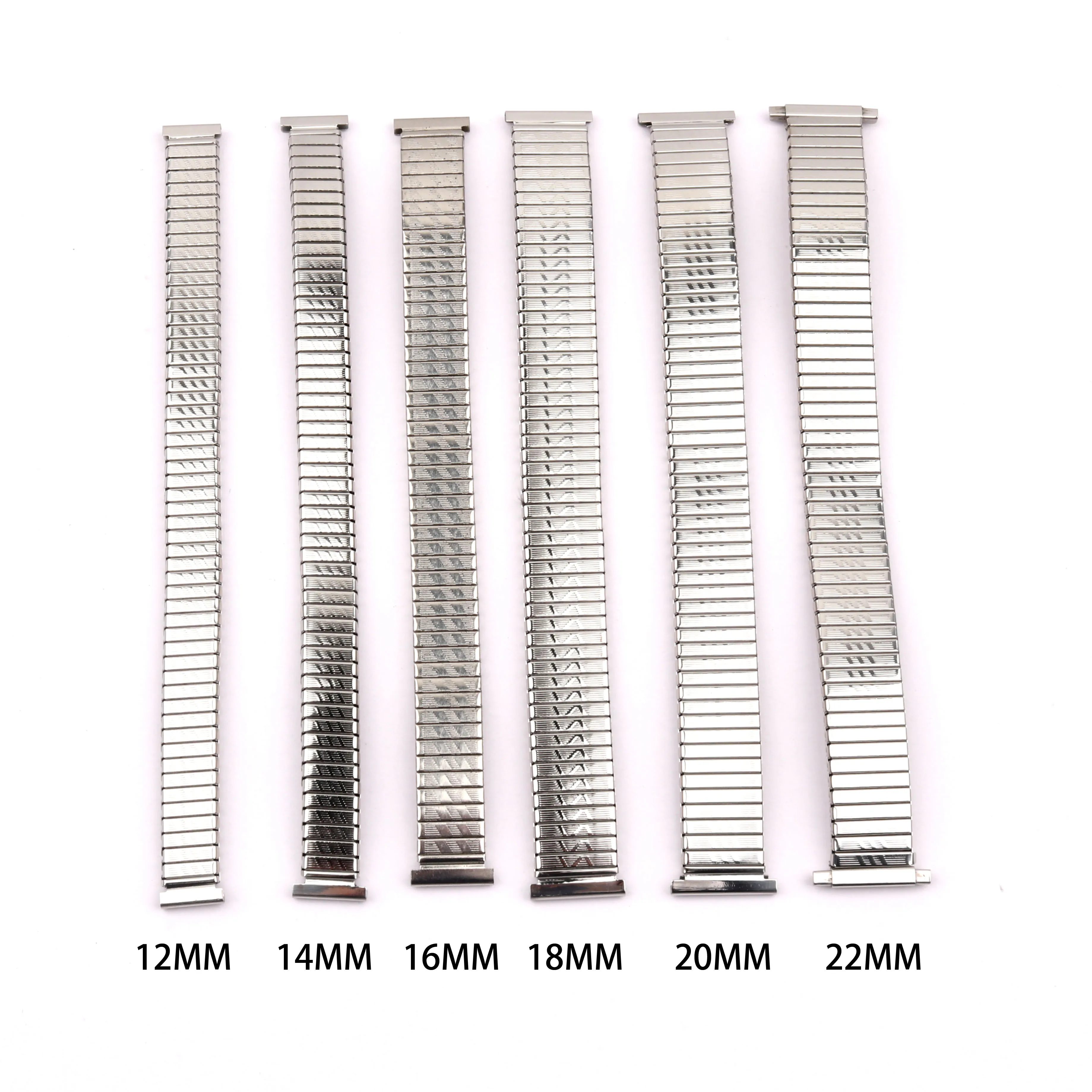 watch watchbands Stainless Steel Elastic Stretch watchbands Metal Expansion watchbands 12mm/14mm6mm/18mm/20mm/22mm black glod