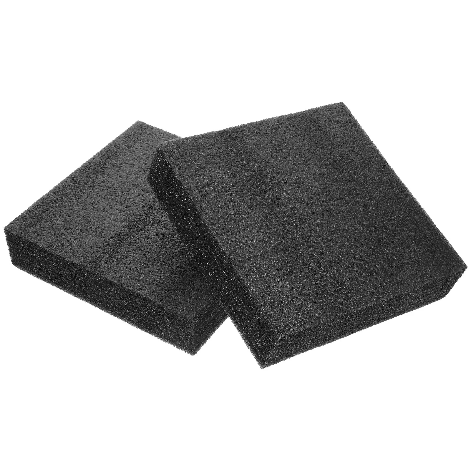 2 Pcs Packing Liners for Accessory Black Pearl Cotton DIY Foam Cushion Toolbox Toolboxes Wrapping Inserts Professional