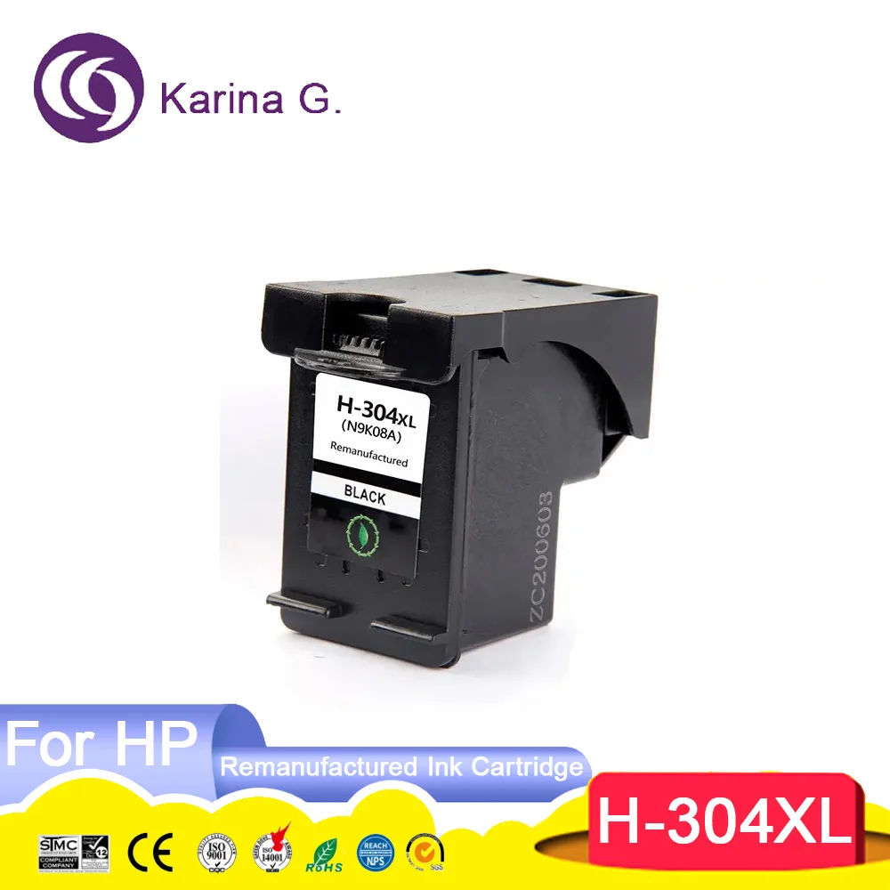 Remanufactured Hp304 XL Hp304XL Ink Cartridge For HP 304 DeskJeT 2622 2633 2634 3720 ENVY 5010 5020 5030 5032 AMP130 Printer