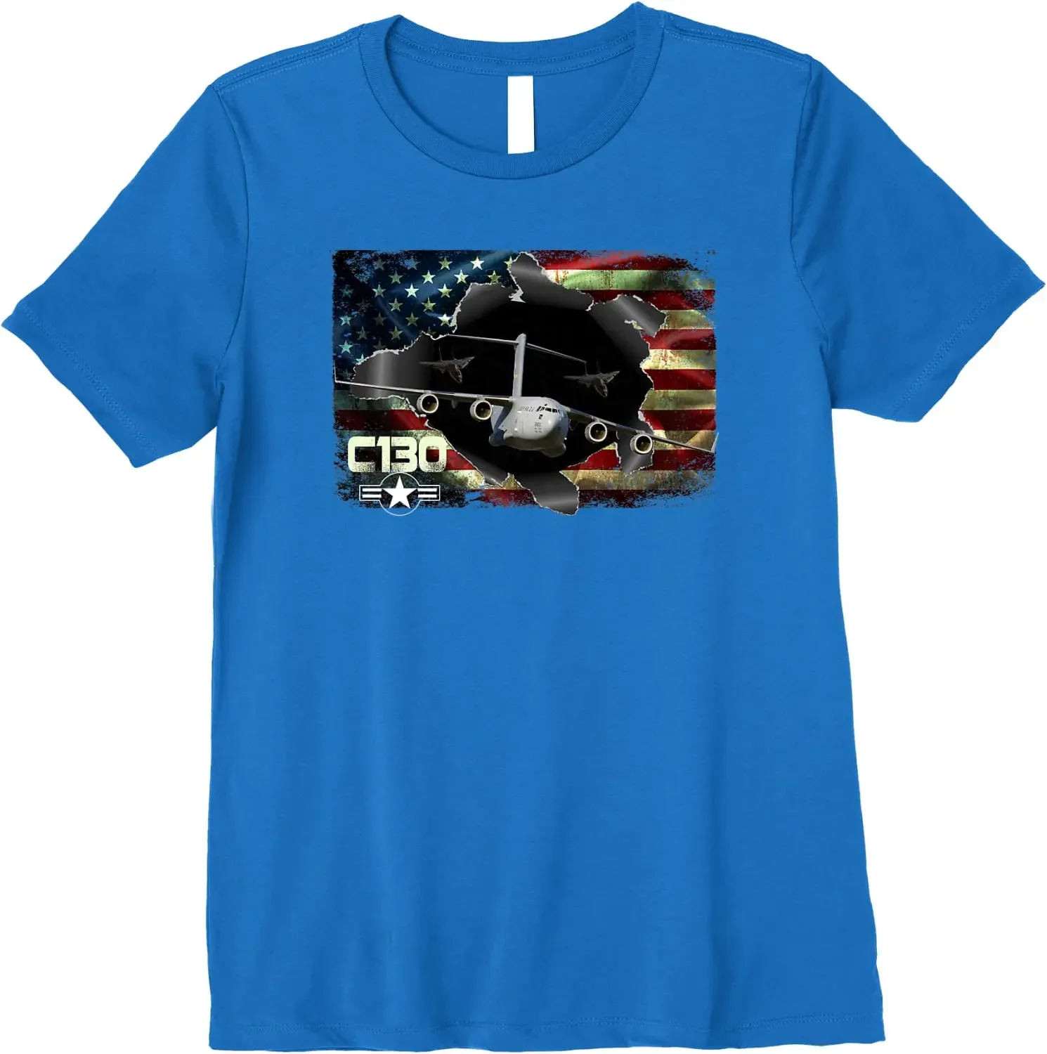 USAF C-130 Hercules Military Veteran Pride US Flag T-Shirt 100% Cotton O-Neck Summer Short Sleeve Casual Mens T-shirt Size S-3XL