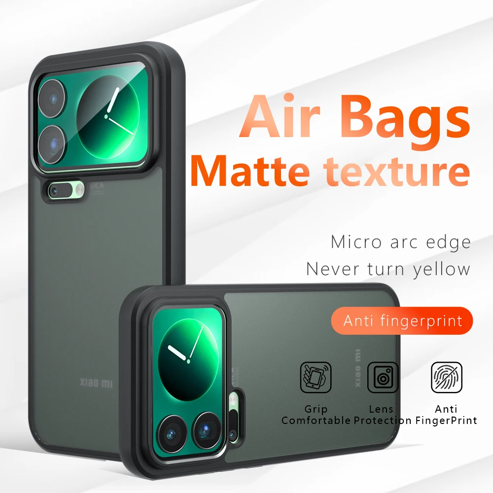 Skin Sensation Airbag Anti Drop Case Cover for Xiaomi 17 Pro Mircropyle Back Case Cover Xiaomi 17 Pro Max Phone Fundas Xiaomi 15