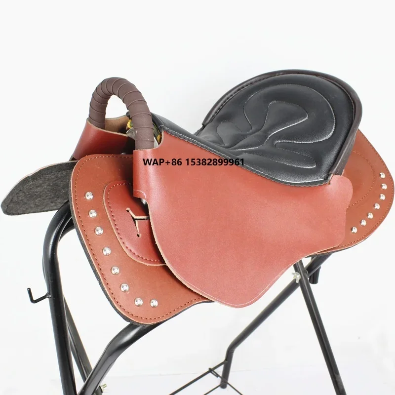 Saddle Full Set New Style Big Horse Tourists Saddle for Knight Equestrian Supplies Western Fleece Made in Jiangsu