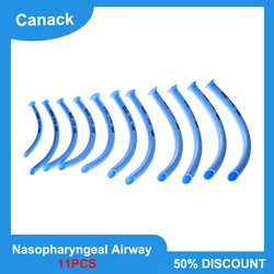 Canack 11PCS Disposable Nasopharyngeal Airway Blue High-quality Nasal Pharyngeal Duct New