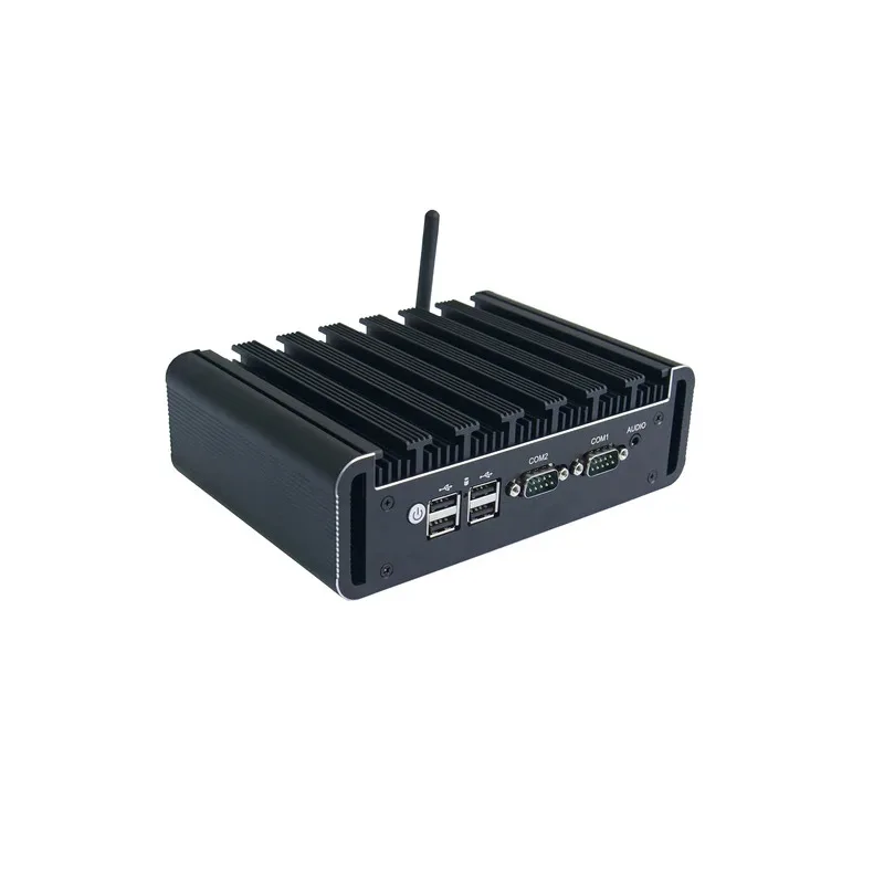 Mini PC senza ventola per macchinari industriali Core I5 I7 I9 Mini PC per finestra del computer tutto in uno 7 10 11 Linux