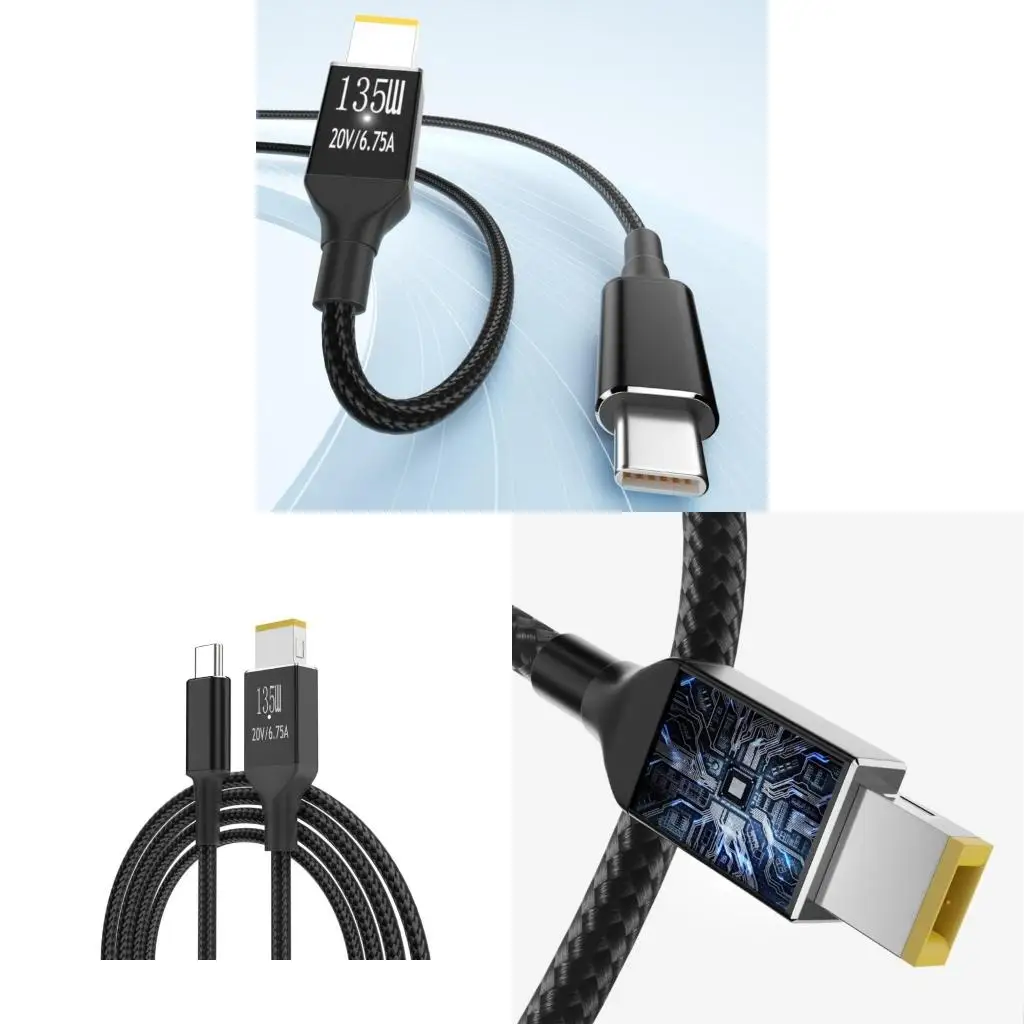 TypeC to Square Adapter Cable Power 135W TypeC