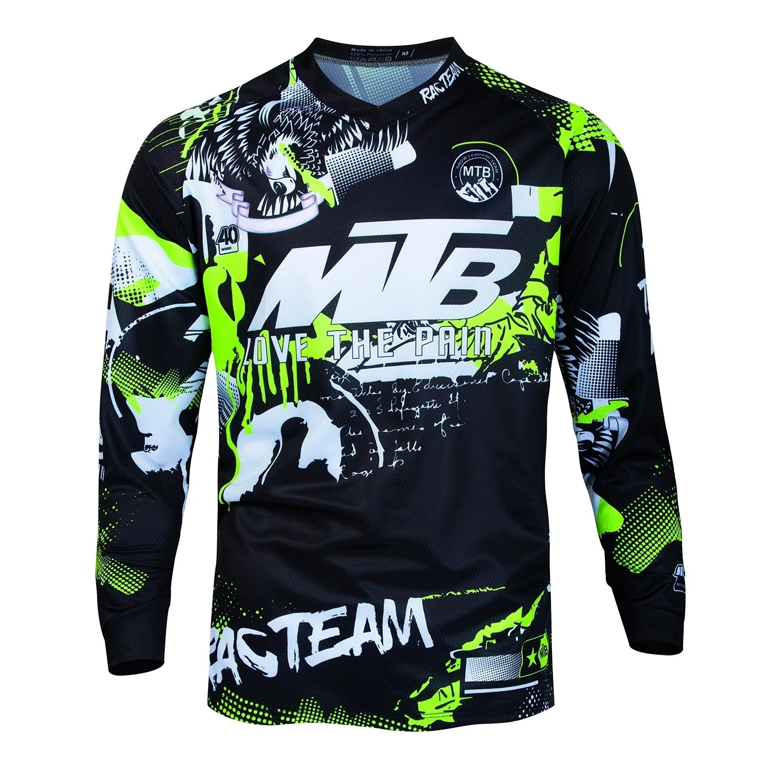 Cycling Gear Shop - MTB 스포츠 긴팔 상의 트렌디한 그래피티