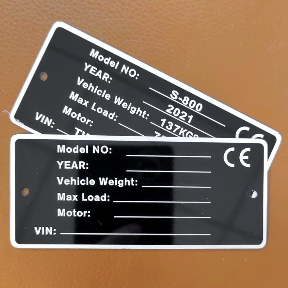 Aluminum Model NO Vehicle Weight Plates Plant VIN Motor Chassis Caravan RV Camper Parts