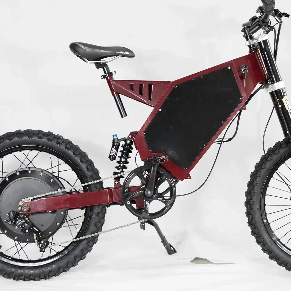 2026/High-Performance 1000W Electric Bike Motor Titanium Mountain Bike Frame Full Suspension Steal Bomber BMX-Compatible Disc Br