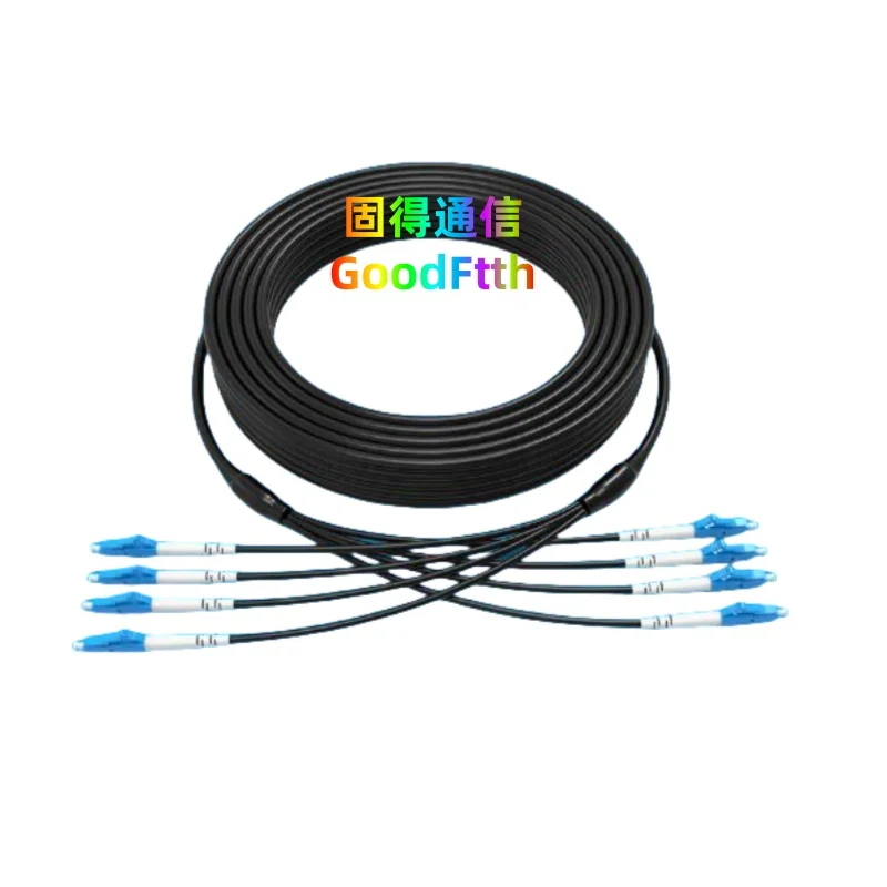 

Armored Tactical Fiber Patch Cord LC-LC UPC SM Simplex TPU Cable 4 Core GoodFtth