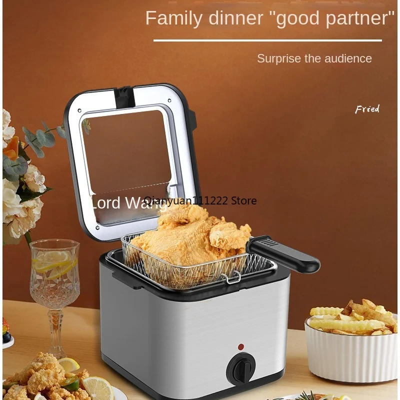 Electric frying pan large-capacity fried chicken chops, French fries, deep fryers, snacks, deep fryers, dormitory students'