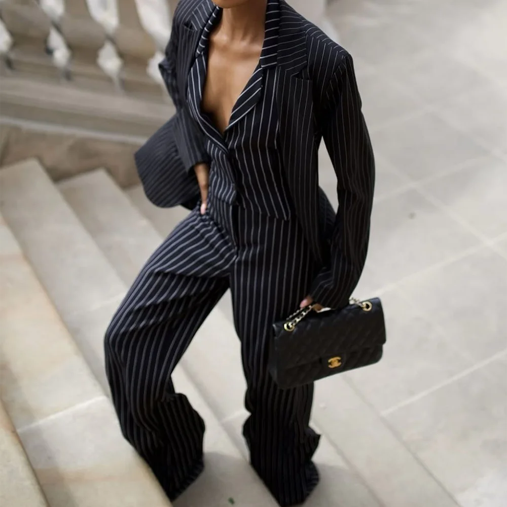 Professional Women Suit 3Pieces(Vest+Jacket+Pants) Notch Lapel Single-breasted Set Formal Business Office Wear Work Outfit