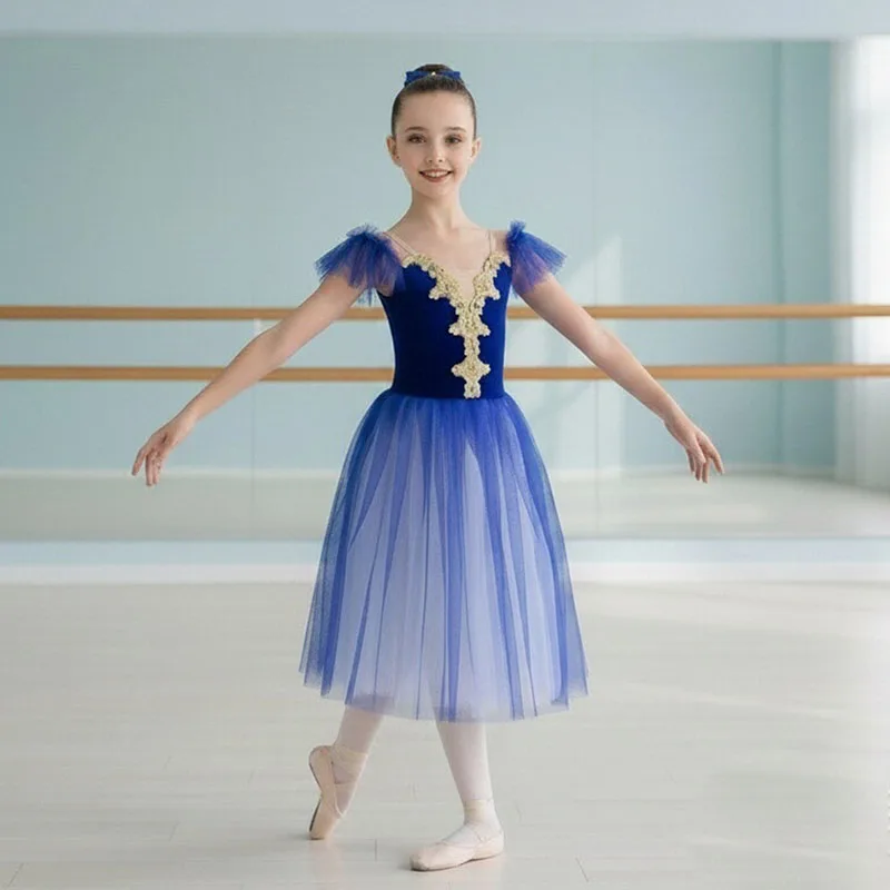 

Long Professional Ballet Costume Classic Ballerina Performance Ballet Tutu Child Kid Girl Adult Princess Tutu Dance Ballet Dress