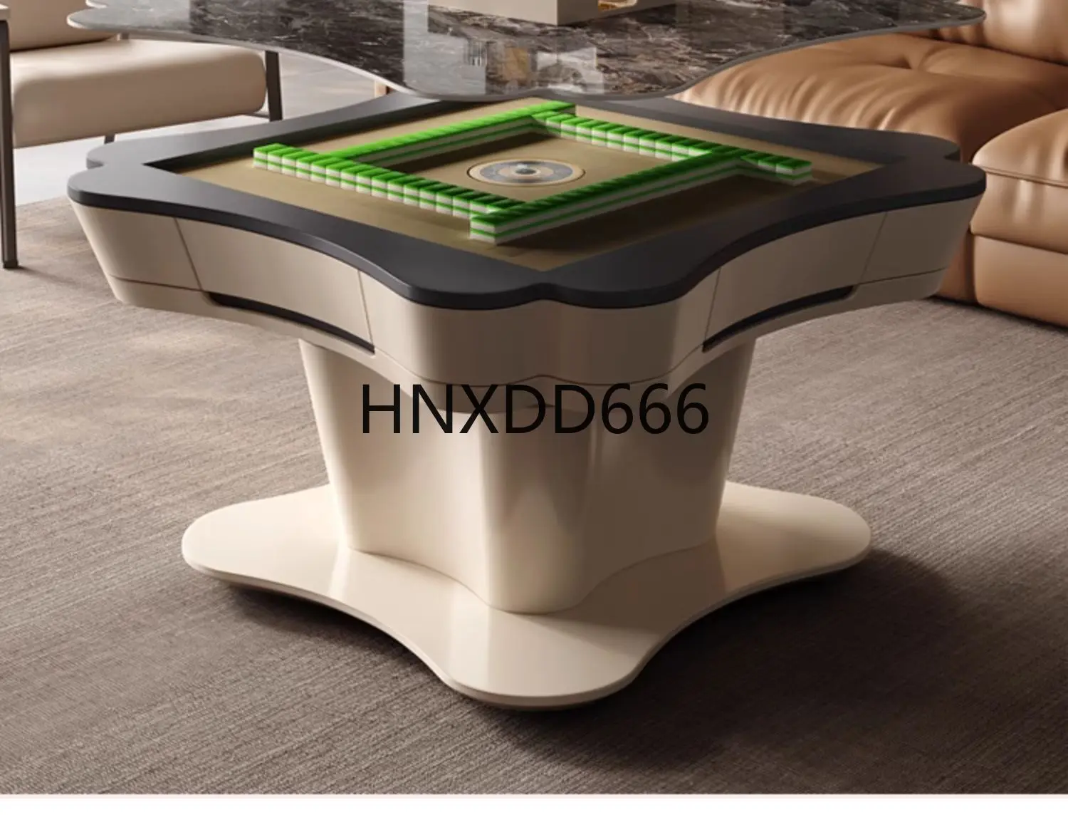 

Rock slab coffee table multi-functional lifting mahjong table automatic living room home