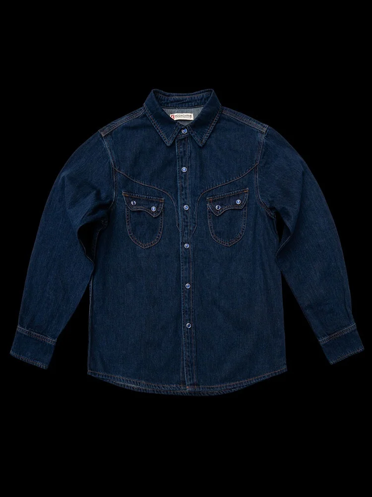 

Men's Pure Cotton Long Sleeve Denim Shirt Casual Layering Spring Autumn Standard Fit Breathable Youthful Popular A-Line Shirt
