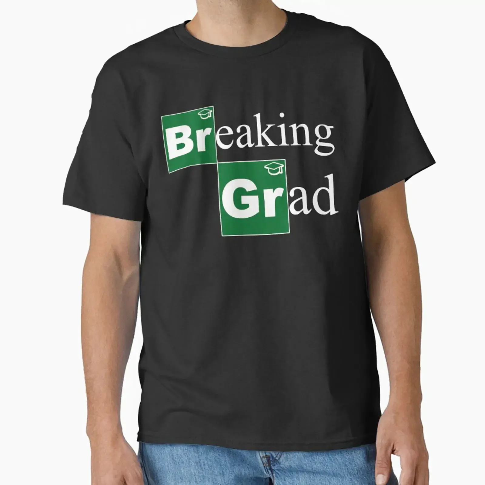 Breaking Grad Funny Graduation Classic T Shirt vintage Washed Top For Everyday Wear Soft Versatile Comfortable Stylish