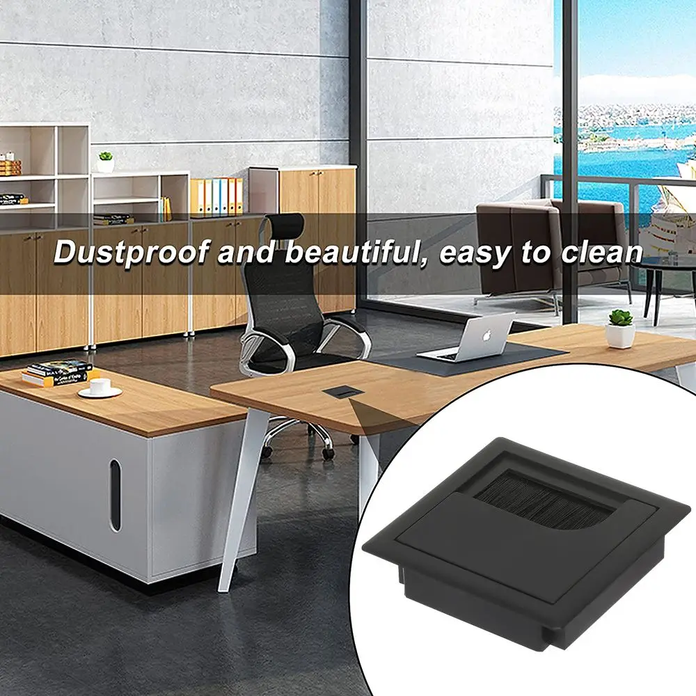 Plastic Computer desktop Decor Grommet Hole Cover Desk Cable Box Wire Hole Cover Wire Cable Holder Wire Box